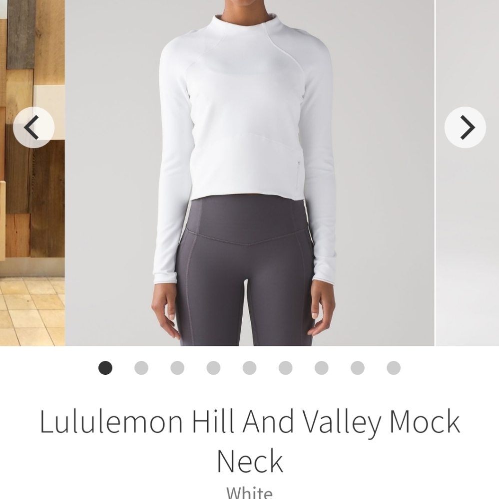 Lululemon Hill and Valley Mock Neck